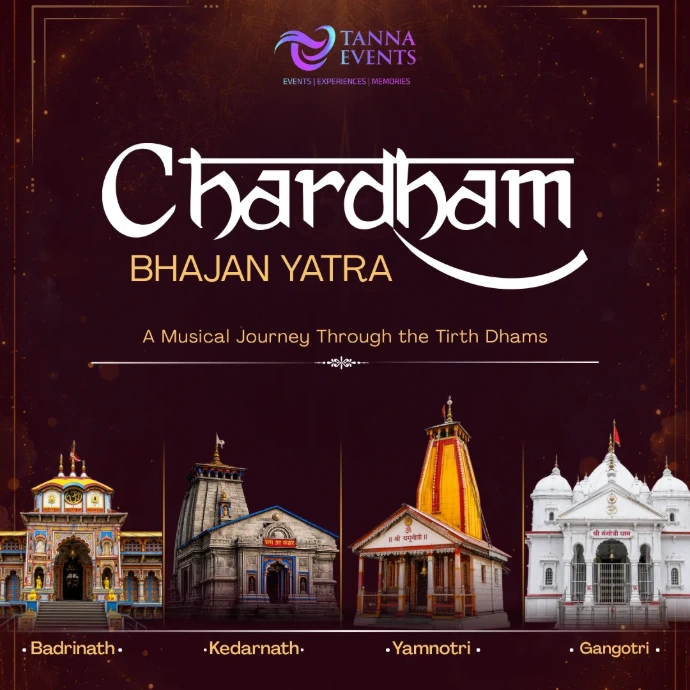 Chardham Bhajan Yatra event poster